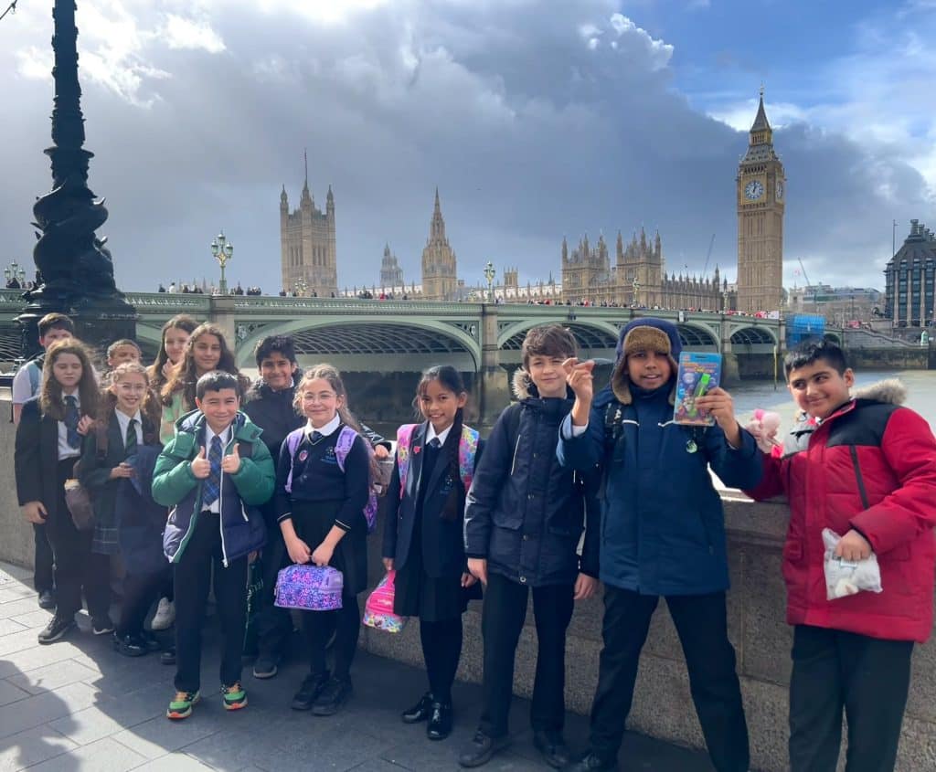 Aspirations Academies students at Westminster.